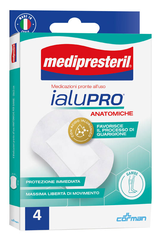 MEDIPRESTERIL IALUPRO GAMBE 10X15 CM 4 PEZZI - Farmafamily.it
