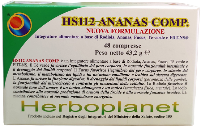 HS112 ANANAS COMP 48 COMPRESSE - Farmafamily.it
