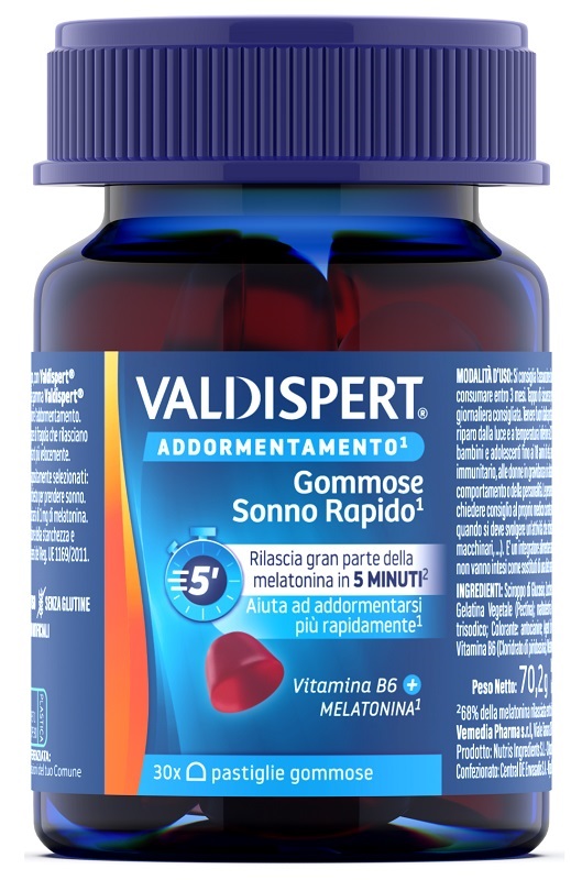 VALDISPERT NATURAL&SLEEP 30 PASTIGLIE GOMMOSE - Farmafamily.it