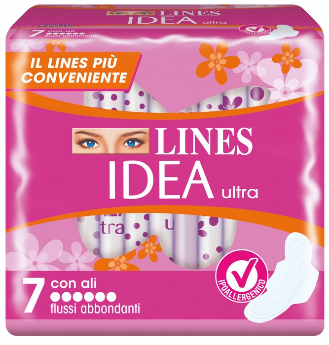 LINES IDEA ULTRA FLUSSI ABBONDANTI 7 PEZZI - Farmafamily.it
