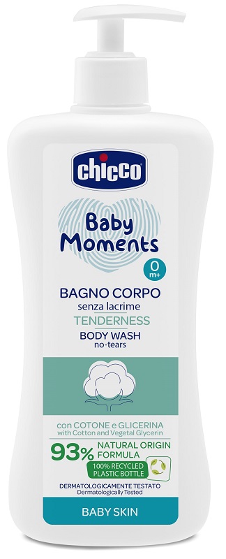 CHICCO BABY MOMENTS BAGNO TENEREZZA 500 ML - Farmafamily.it