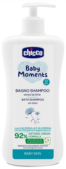 CHICCO BABY MOMENTS BAGNO SHAMPOO DELICATE 500 ML - Farmafamily.it