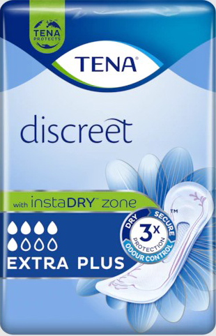 ASSORBENTE INCONTINENZA LEGGERA TENA DISCREET EXTRA PLUS 16 PEZZI - Farmafamily.it