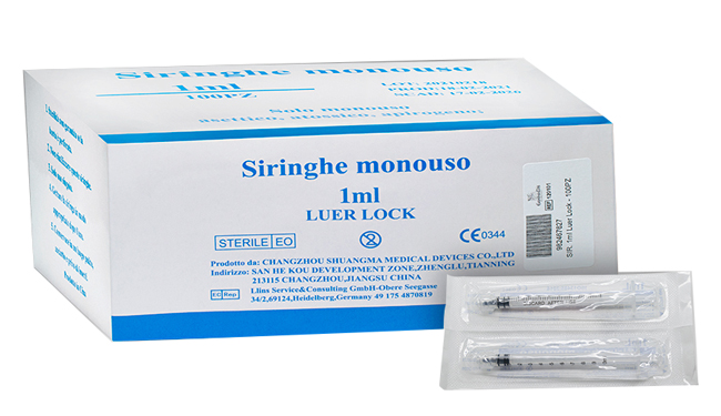 SIRINGA INFUSIONE E IRRIGAZIONE MONOUSO CAPACITA' 1ML GAUGE 25 LUER LOCK 100 PEZZI - Farmafamily.it