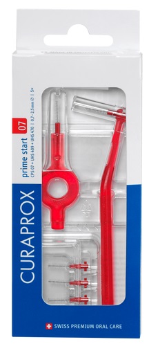 CURAPROX CPS 07 SCOVOLINO PRIME START 07 RED 5 PEZZI - Farmafamily.it