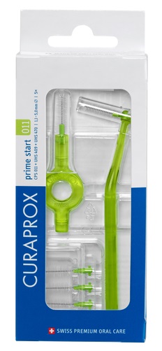 CURAPROX CPS 011 SCOVOLINO PRIME START 011 LIME GREEN 5 PEZZI - Farmafamily.it