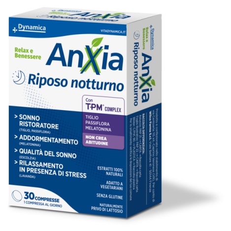 ANXIA DYNAMICA RIPOSO NOTTURNO 30 COMPRESSE - Farmafamily.it