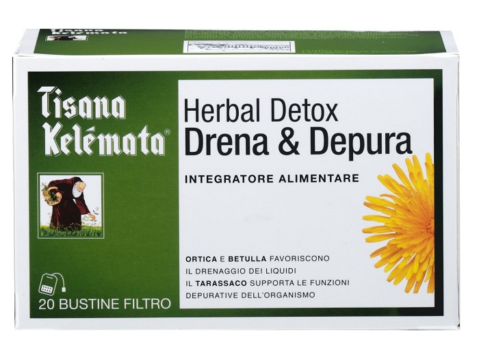 TISANA HERBAL DETOX DRENA & DEPURA 20 BUSTINE - Farmafamily.it