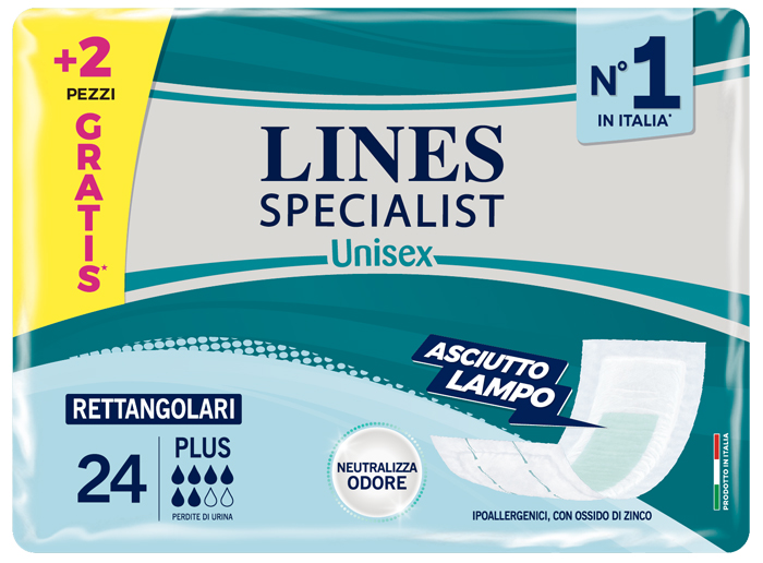 LINES SPECIALIST RETTANGOLARE 22+2 PEZZI - Farmafamily.it