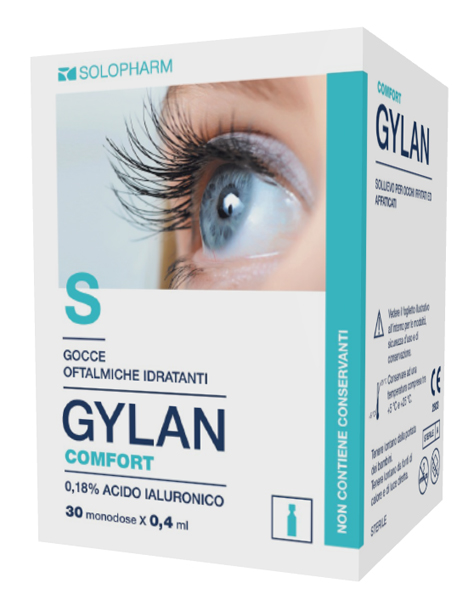 GYLAN COMFORT GOCCE OFTALMICHE 30 TUBETTI MONOUSO DA 0,4 ML - Farmafamily.it
