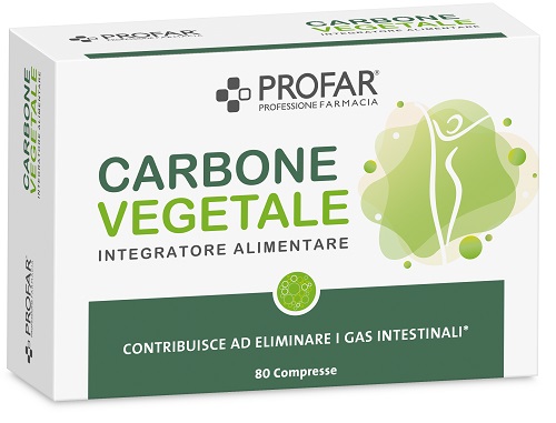 PROFAR CARBONE VEGETALE 80 COMPRESSE - Farmafamily.it