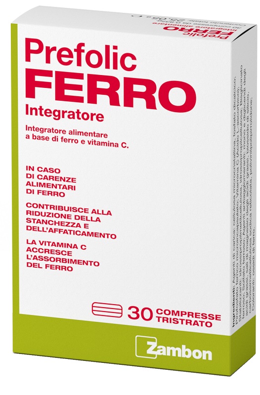 PREFOLIC FERRO 30 COMPRESSE - Farmafamily.it