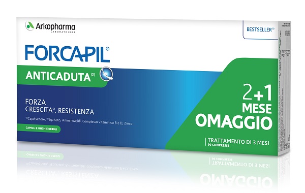 FORCAPIL PACK ANTICADUTA 3 PEZZI DA 30 COMPRESSE - Farmafamily.it