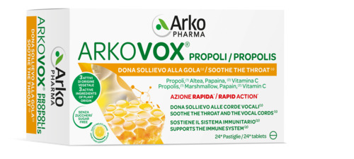 ARKOVOX PROPOLI MIELE/LIMONE 24 COMPRESSE - Farmafamily.it