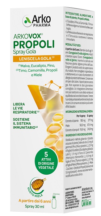 ARKOVOX PROPOLI SPRAY 30 ML - Farmafamily.it