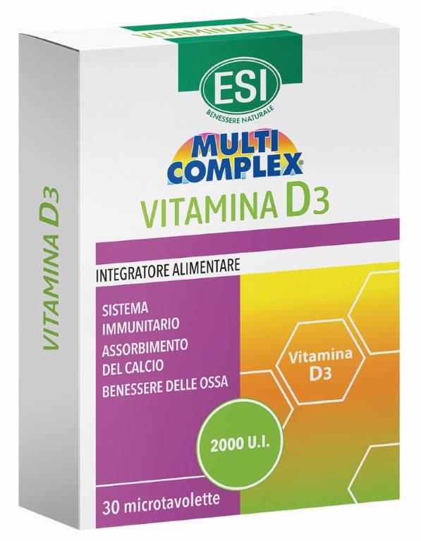 ESI MULTICOMPLEX VITAMINA D3 30 TAVOLETTE - Farmafamily.it