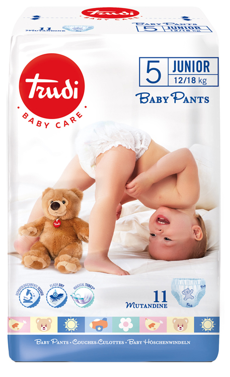 TRUDI BABY CARE PANTS JUNIOR 12/18 KG 11 PEZZI - Farmafamily.it