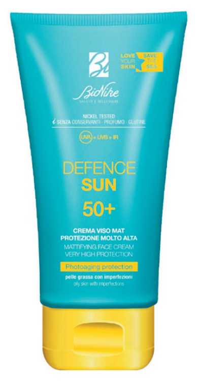 DEFENCE SUN CREMA VISO MAT SPF50+ PROTEZIONE MOLTO ALTA 50 ML - Farmafamily.it