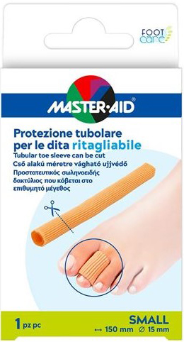 PROTEZIONE TUBOLARE MASTER-AID FOOTCARE RITAGLIABILE 15 CM 15 MM SMALL C6 - Farmafamily.it