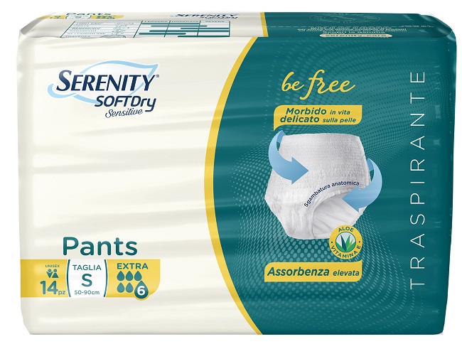 SERENITY PANTS SD SENSITIVE BE FREE EXTRA TAGLIA S 14 PEZZI - Farmafamily.it