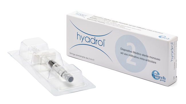 SIRINGA INTRA-ARTICOLARE HYADROL CON ACIDO IALURONICO 1% E ADELMITROL 2% CAPACITA' 2 ML - Farmafamily.it
