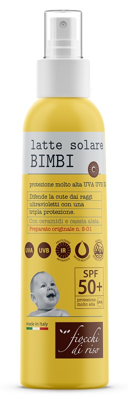 FIOCCHI DI RISO LATTE SOLARE BIMBI 50+ 140 ML SPRAY - Farmafamily.it