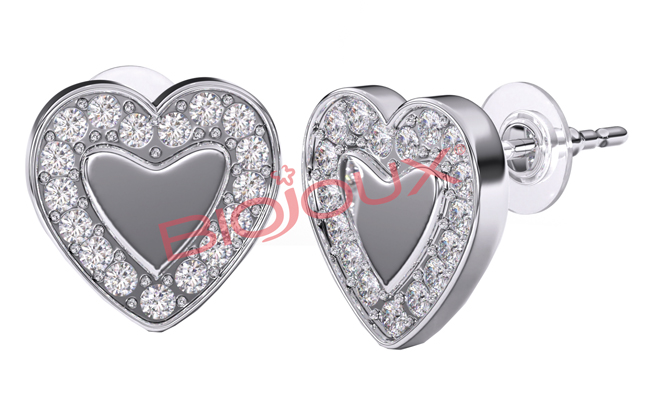 BJT249 ORECCHINO LOVE ME HEART - Farmafamily.it