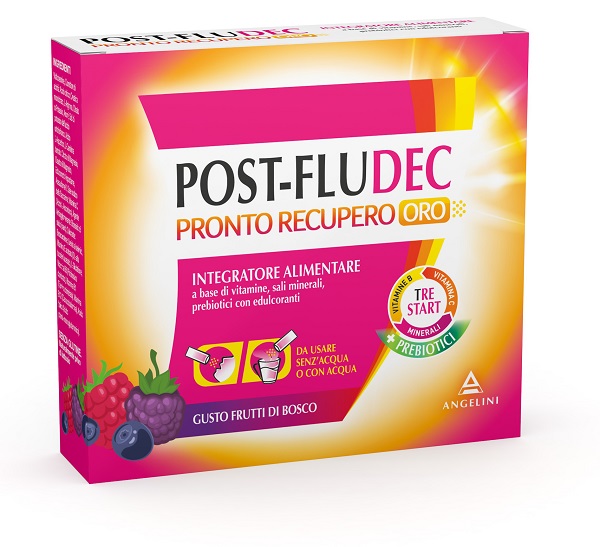 POSTFLUDEC FRUTTI DI BOSCO PRONTO RECUPERO ORO 12 BUSTINE - Farmafamily.it
