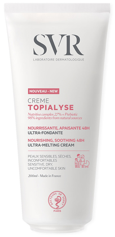 TOPIALYSE CREME NOURISHING SOOTHING 48H ULTRA MELTING PELLE SECCA E SENSIBILE 200 ML - Farmafamily.it