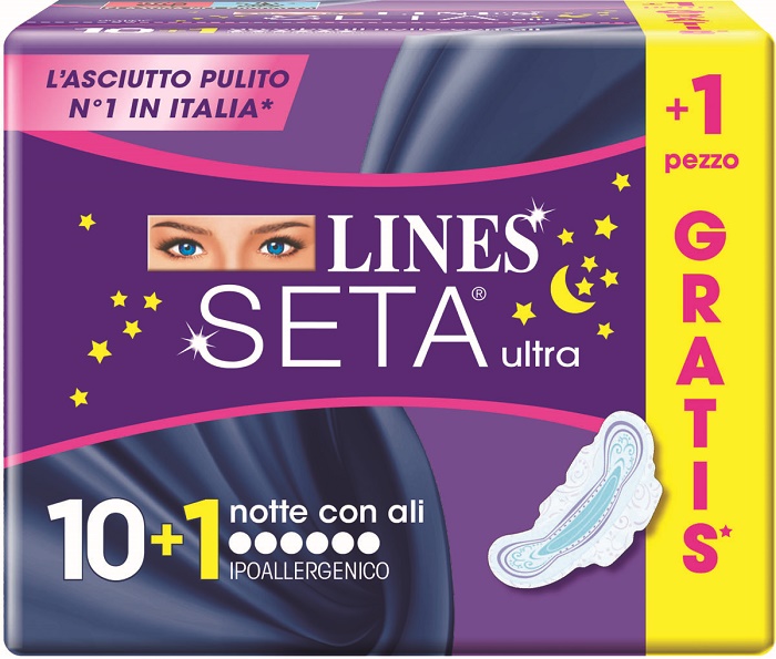 LINES SETA ULTRA NOTTE 10+1 GRATIS - Farmafamily.it