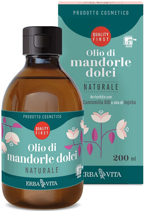 OLIO DI MANDORLE DOLCI NATURALE 200 ML - Farmafamily.it