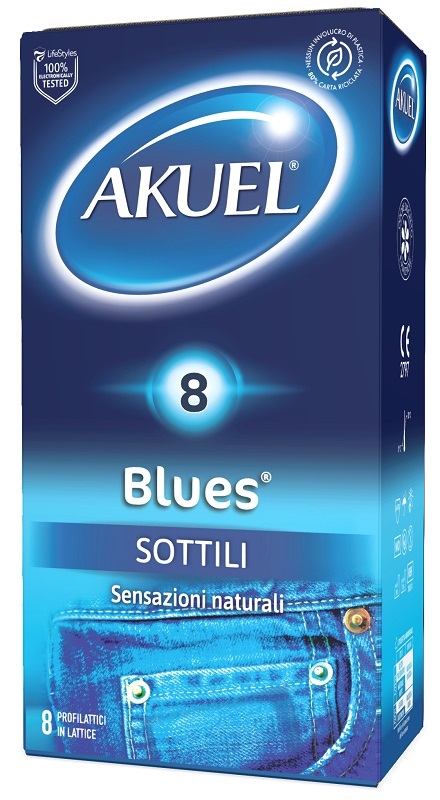 PROFILATTICO AKUEL BLUES SOTTILE 8 PEZZI - Farmafamily.it