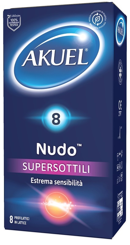 PROFILATTICO AKUEL NUDO SUPERSOTTILE 8 PEZZI - Farmafamily.it