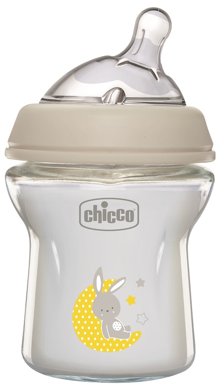 CHICCO BIBERON NAT FEEL VETRO 0M+ 150 ML - Farmafamily.it