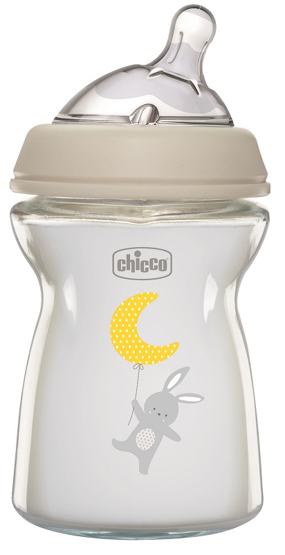 CHICCO BIBERON NAT FEEL VETRO 0M+ 250 ML - Farmafamily.it