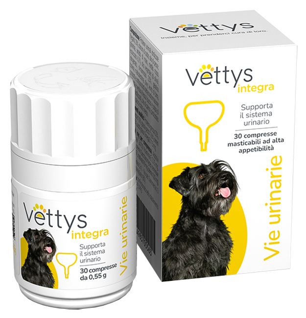VETTYS INTEGRA VIE URINARIE CANE 30 COMPRESSE MASTICABILI - Farmafamily.it