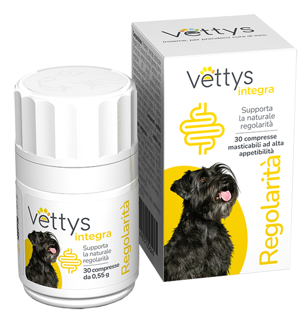 VETTYS INTEGRA REGOLARITA' CANE 30 COMPRESSE MASTICABILI - Farmafamily.it