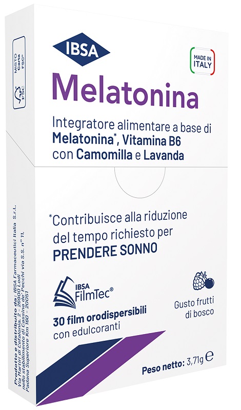 MELATONINA IBSA 30 FILM ORALI - Farmafamily.it