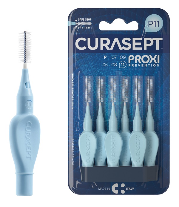 CURASEPT PROXI P11 AZZURRO/LIGHT BLUE 6 PEZZI - Farmafamily.it