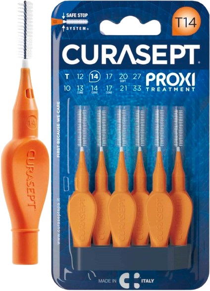 CURASEPT PROXI T14 ARANCIO/ORANGE 6 PEZZI - Farmafamily.it
