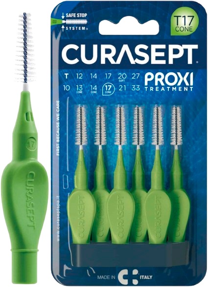 CURASEPT PROXI T17 CONE VERDE/GREEN 6 PEZZI - Farmafamily.it