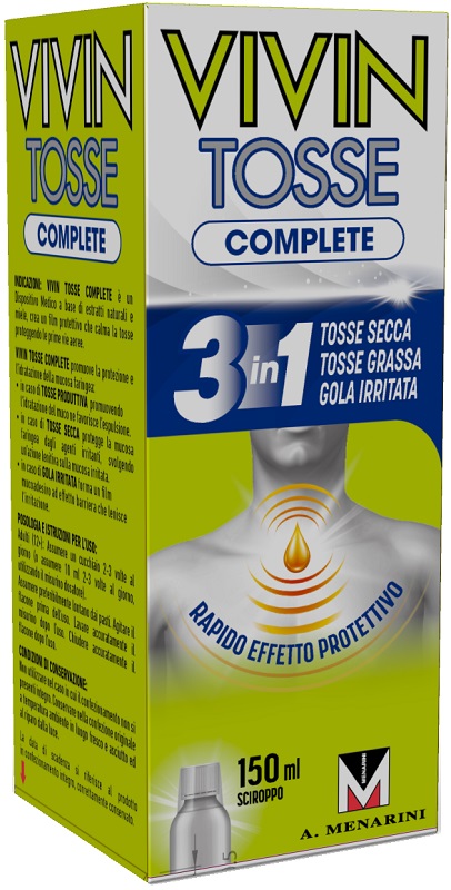 VIVIN TOSSE COMPLETE SCIROPPO PER TOSSE 150 ML - Farmafamily.it