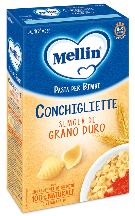 MELLIN CONCHIGLIETTE 100% GRANO DURO 280 G - Farmafamily.it