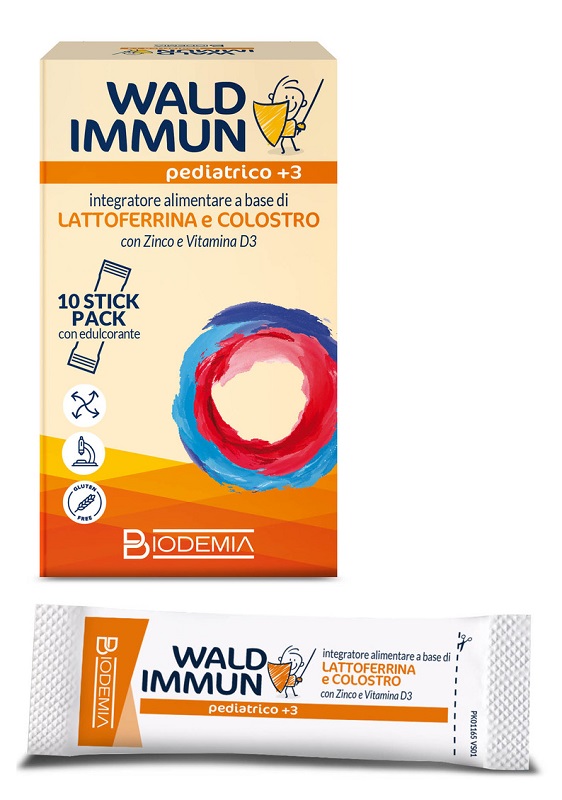 WALD IMMUN PEDIATRICO +3 10 STICK GUSTO CIOCCOLATO - Farmafamily.it