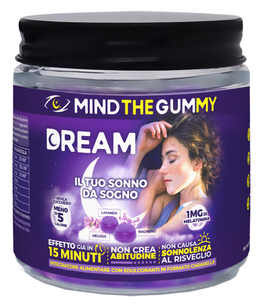 MIND THE GUMMY DREAM 60 PASTIGLIE GOMMOSE GUSTO MIRTILLO SENZA ZUCCHERO - Farmafamily.it