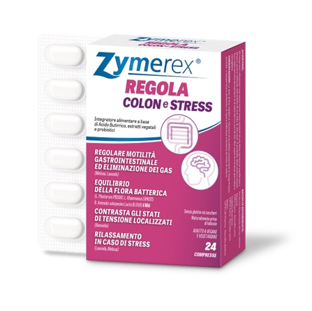 ZYMEREX REGOLA COLON E STRESS 24 COMPRESSE - Farmafamily.it
