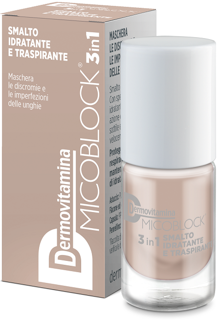 DERMOVITAMINA MICOBLOCK 3IN1 SMALTO IDRATANTE E TRASPIRANTE BEIGE 5 ML - Farmafamily.it