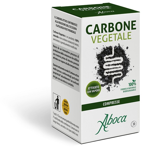 CARBONE VEGETALE 30 COMPRESSE - Farmafamily.it
