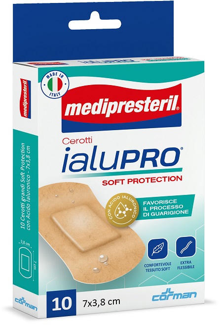MEDIPRESTERIL CEROTTI IALUPRO SOFT PROTECTION SUPER 7X3,8CM 10 PEZZI - Farmafamily.it
