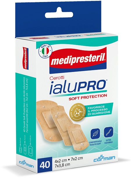 MEDIPRESTERIL CEROTTI IALUPRO SOFT PROTECIONT 3 FORMATI ASSORTITI 40 PEZZI - Farmafamily.it